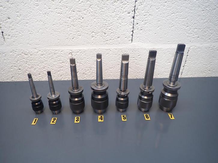 Albrecht Boorkop MC1 , MC2 , MC3 , Morse Conus Boorkoppen, Doe-het-zelf en Verbouw, Draaibanken, Gebruikt, Ophalen of Verzenden