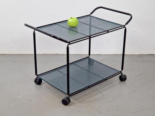Vintage trolley serveerwagen Niels Gammelgaard bar cart ‘80, Huis en Inrichting, Tafels | Sidetables, Gebruikt, 25 tot 50 cm, 50 tot 100 cm