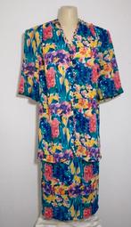 Haute couture rokset met abstract dessin van Edgar Vos, Verzenden, Zo goed als nieuw, Maat 42/44 (L), Overige kleuren