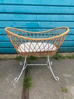 Rotan bamboe ROHE vintage design ‘60 wieg, goede gave staat, Ophalen, Zo goed als nieuw, Wieg