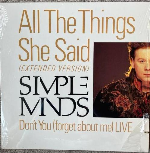 Simple Minds - All The Things She Said Vinyl, Cd's en Dvd's, Cd's | Pop, Zo goed als nieuw, 1980 tot 2000, Ophalen of Verzenden