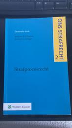 Strafprocesrecht dertiende druk, Ophalen of Verzenden, Nieuw, WO, Wolters Kluwer