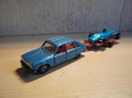 Renault 16 TL met aanhanger en Alpine F3 oude Majorette, Ophalen of Verzenden, Gebruikt, Auto