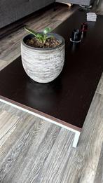 Mooie Salontafel Kronos - massief houten blad (Wenge kleur), Ophalen, Gebruikt, 100 tot 150 cm, 50 tot 100 cm