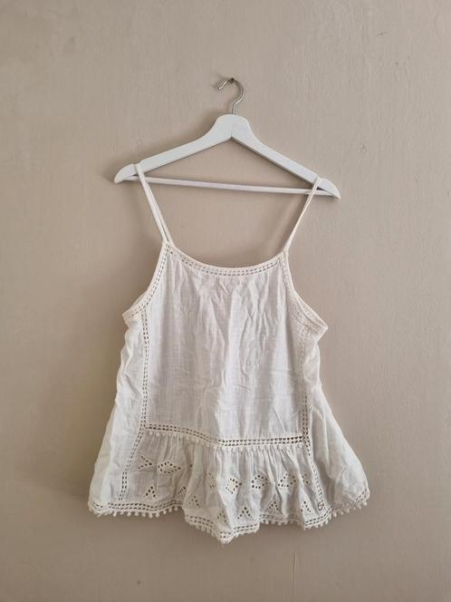Scotch & Soda Top maat L, Kleding | Dames, Tops, Zo goed als nieuw, Maat 38/40 (M), Wit, Zonder mouw, Ophalen of Verzenden