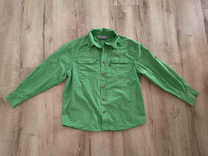 Mooie groene scoutingblouse, Welpen uniform, Scoutfit, 146., Verzamelen, Scouting, Gebruikt, Kleding, Ophalen of Verzenden