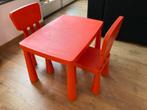 IKEA Mummut tafel met 2 stoelen - rood, Ophalen, Gebruikt, Tafel(s) en Stoel(en)