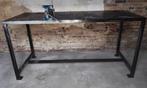 Robuuste werkbank met Heuer bankschroef en draaiplateau, Doe-het-zelf en Verbouw, Werkbanken, Ophalen, Gebruikt, 170 cm of meer