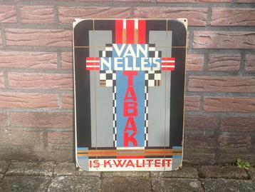 Emaille Reclamebord Van Nelle's Tabak beschikbaar voor biedingen