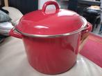 Rood emaille soeppan  stamppotpan 5L, Ophalen of Verzenden, Gebruikt, Overige materialen, Kookpan of Snelkookpan