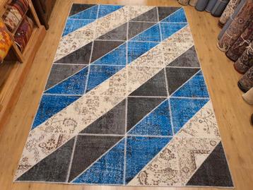 Vintage handgeknoopt oosters tapijt patchwork 300x200 beschikbaar voor biedingen