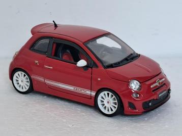 Abarth 500 (Fiat) rood 1/24 beschikbaar voor biedingen