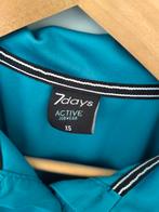 Pedicure kleding petrol polo, broeken wit  7days xs, Kleding | Dames, Ophalen of Verzenden, Zo goed als nieuw, Maat 34 (XS) of kleiner