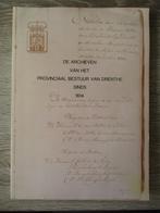 De archieven van het provinciaal bestuur van Drenthe sinds, Ophalen of Verzenden, Zo goed als nieuw