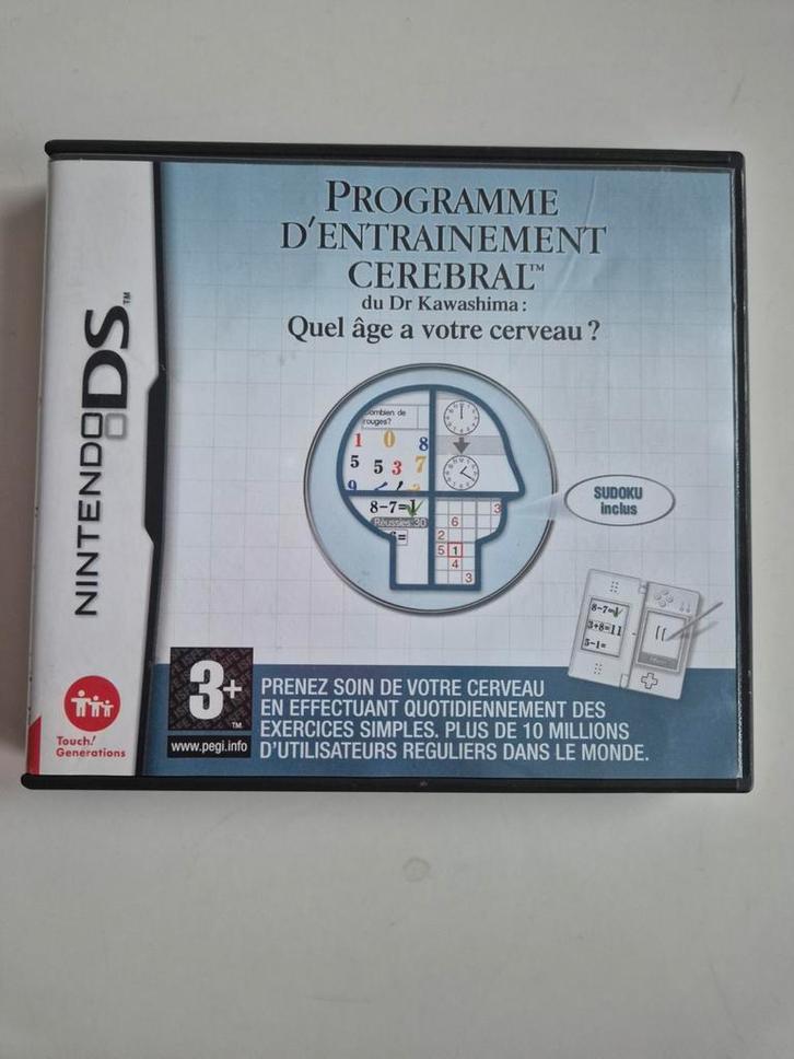 Brain Training Nintendo DS - Hersentraining!, Spelcomputers en Games, Games | Nintendo DS, Zo goed als nieuw, Puzzel en Educatief