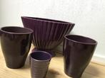 Bloempotten paars, Tuin en Terras, Ophalen, Rond, Binnen, Zo goed als nieuw