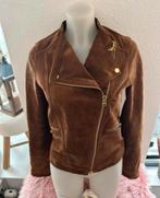 Ibana Rouge Suède Bikerjack Cognac - Maat 36, Kleding | Dames, Bruin, Ophalen of Verzenden, Zo goed als nieuw, Jasje