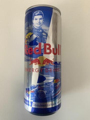 Vol Red Bull blikje Max Verstappen, editie 3, vrij zeldzaam. beschikbaar voor biedingen