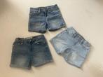 3 x spijkerkorte broek maat 128 (Geisha en Shoeby), Kinderen en Baby's, Kinderkleding | Maat 128, Broek, Meisje, Ophalen of Verzenden
