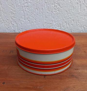 Leuke koektrommel. Impala. Vintage blik. Oranje beschikbaar voor biedingen