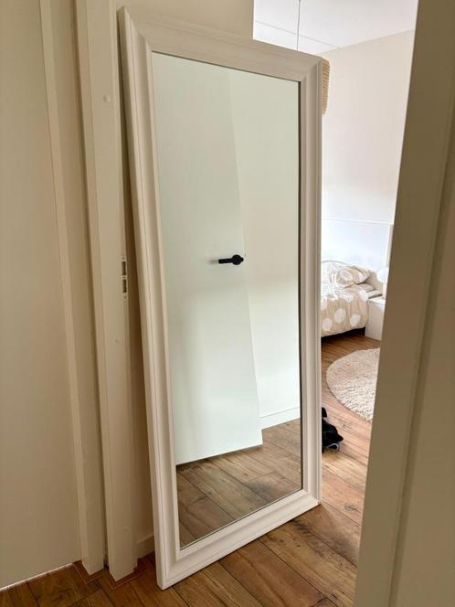 Large White Wall Mirror – 78x180 cm, Huis en Inrichting, Woonaccessoires | Spiegels, 150 tot 200 cm, Rechthoekig, Ophalen