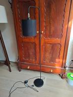 Zwarte Vloerlamp met Stoffen Kap Qazqa, Huis en Inrichting, Lampen | Vloerlampen, Ophalen, Gebruikt, Metaal, Modern