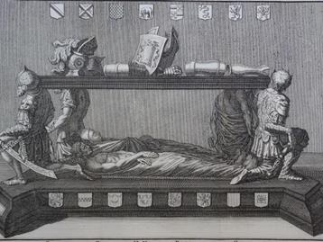 gravure Praalgraf Engelbert II van Nassau heer Breda 1740  beschikbaar voor biedingen