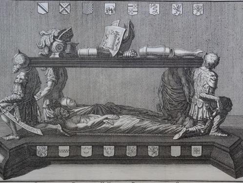 gravure Praalgraf Engelbert II van Nassau heer Breda 1740, Antiek en Kunst, Kunst | Etsen en Gravures, Verzenden