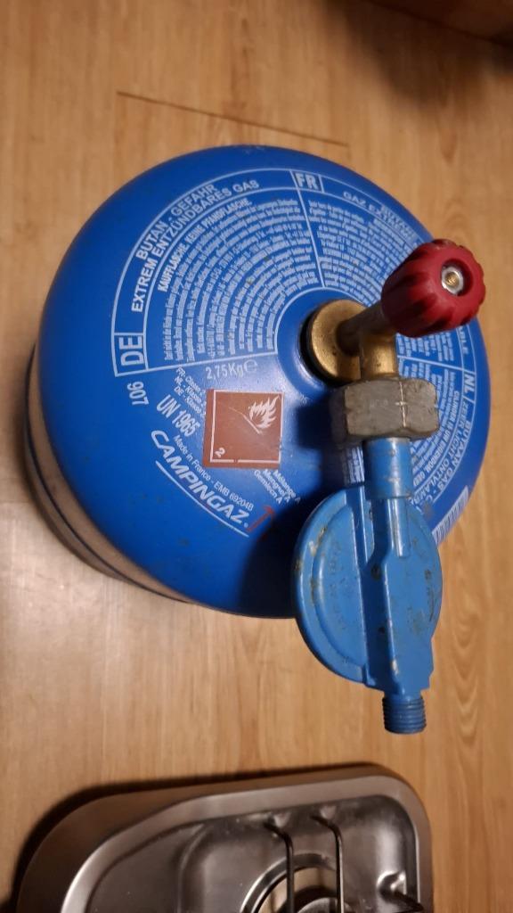 Kookplaat plus gasfles (2024) en perfect werkende kookplaat, Watersport en Boten, Accessoires en Onderhoud, Gebruikt, Kombuis en Sanitair