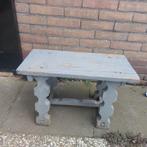 Brocante stijl krukje vensterbank, Ophalen of Verzenden