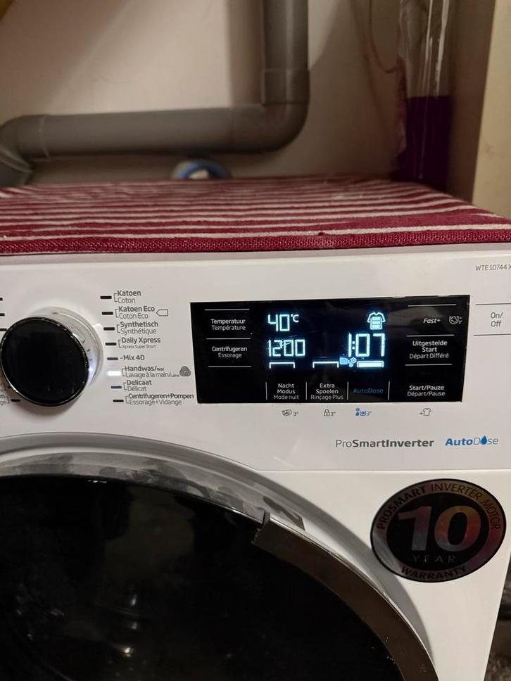 Beko WTE 10744 X wasmachine - Voorlader, Witgoed en Apparatuur, Wasmachines, Gebruikt, Voorlader, 6 tot 8 kg, 85 tot 90 cm, 1200 tot 1600 toeren