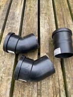 PP bochten en sok Ø80mm, Doe-het-zelf en Verbouw, Buizen en Afvoer, Bochten, Gebruikt, Pvc, Ophalen of Verzenden