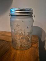 Gratis glazen pot met lichtjes erin, Ophalen, Zo goed als nieuw
