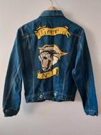 Levis Vintage Clothing Wildcat Tiger big E denim jacket S, Blauw, Ophalen of Verzenden, Gedragen, Levi’s