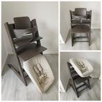 NIEUWSTAAT! Stokke Tripp Trapp hazy grey+babyset, newbornset, Ophalen of Verzenden, Zo goed als nieuw, Stokke Tripp Trapp, Stoelverkleiner