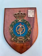 CLO Embleem Houten Schild Hooymayers Rotterdam Antiek Milita, Ophalen of Verzenden