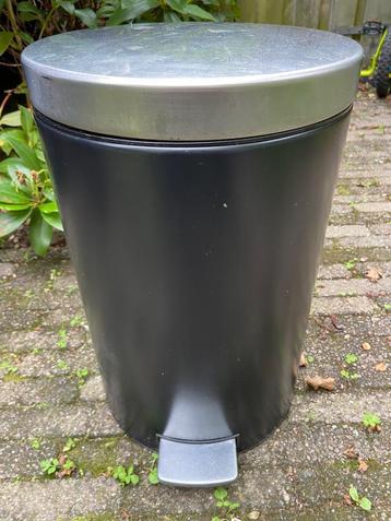 Brabantia zwart grijze prullenbak 20L beschikbaar voor biedingen