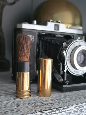 Antiek koperen lenskwastje tbv je antieke camera €20 beschikbaar voor biedingen