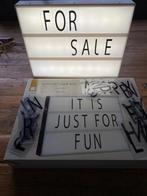 Z g a nieuwe alfabet lichtbox incl letters, Huis en Inrichting, Woonaccessoires | Tekstborden en Spreuken, Ophalen of Verzenden
