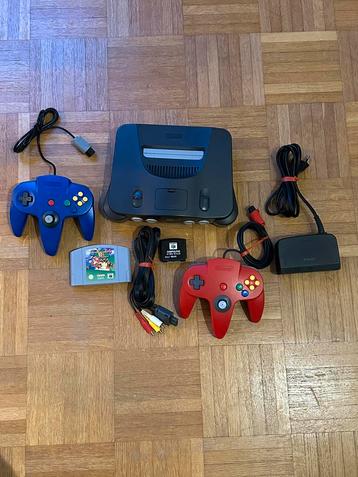 Nintendo 64 in zeer goede staat met game en 2 controllers beschikbaar voor biedingen