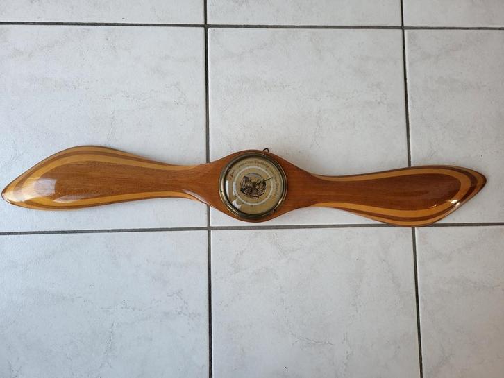 Vintage barometer, in propeller vorm, lang 70 cm, Antiek en Kunst, Antiek | Gereedschap en Instrumenten, Ophalen