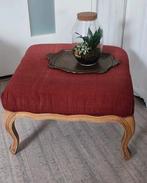Franse Louis XV antieke barok voetenbank 60x60x40 cm, Ophalen, Gebruikt, Rechthoekig, 50 tot 75 cm