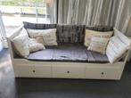 Ikea Hemnes Bedbank met 3 Lades, Huis en Inrichting, Ophalen, Gebruikt, Wit, Tweepersoons