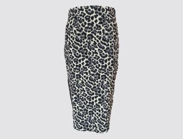 Christina Gavioli – Strakke Rok – Zwart/grijs/beige Tijgerpa beschikbaar voor biedingen