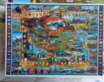 Unieke puzzel uit Florida, Amerika, geschiedenis vd trein beschikbaar voor biedingen