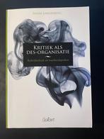 kritiek als des-organisatie, Ophalen of Verzenden, Zo goed als nieuw, Suzan langenberg