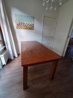Eettafel teak 90 cm x 200 cm, Huis en Inrichting, Tafels | Eettafels, Ophalen, Gebruikt, Teakhout, 50 tot 100 cm