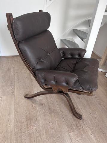 Leren fauteuil Ingmar Relling jaren 70 fauteuil beschikbaar voor biedingen