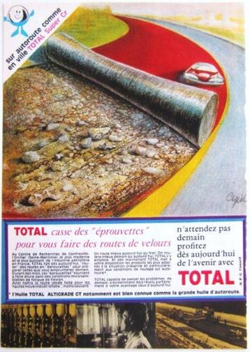 4 vintage advertenties reclames Total 1968 beschikbaar voor biedingen