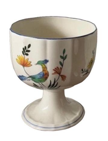 Set van 2 faience ijscouped Gien Oiseaux de Paradis beschikbaar voor biedingen